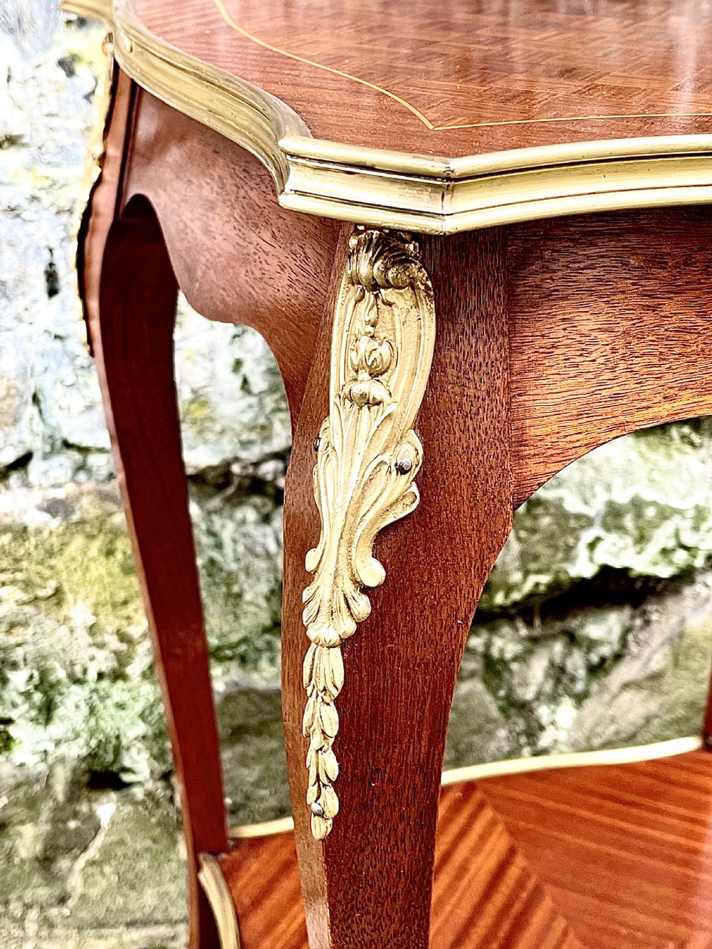 A late 19th century French kingwood lamp table View VI