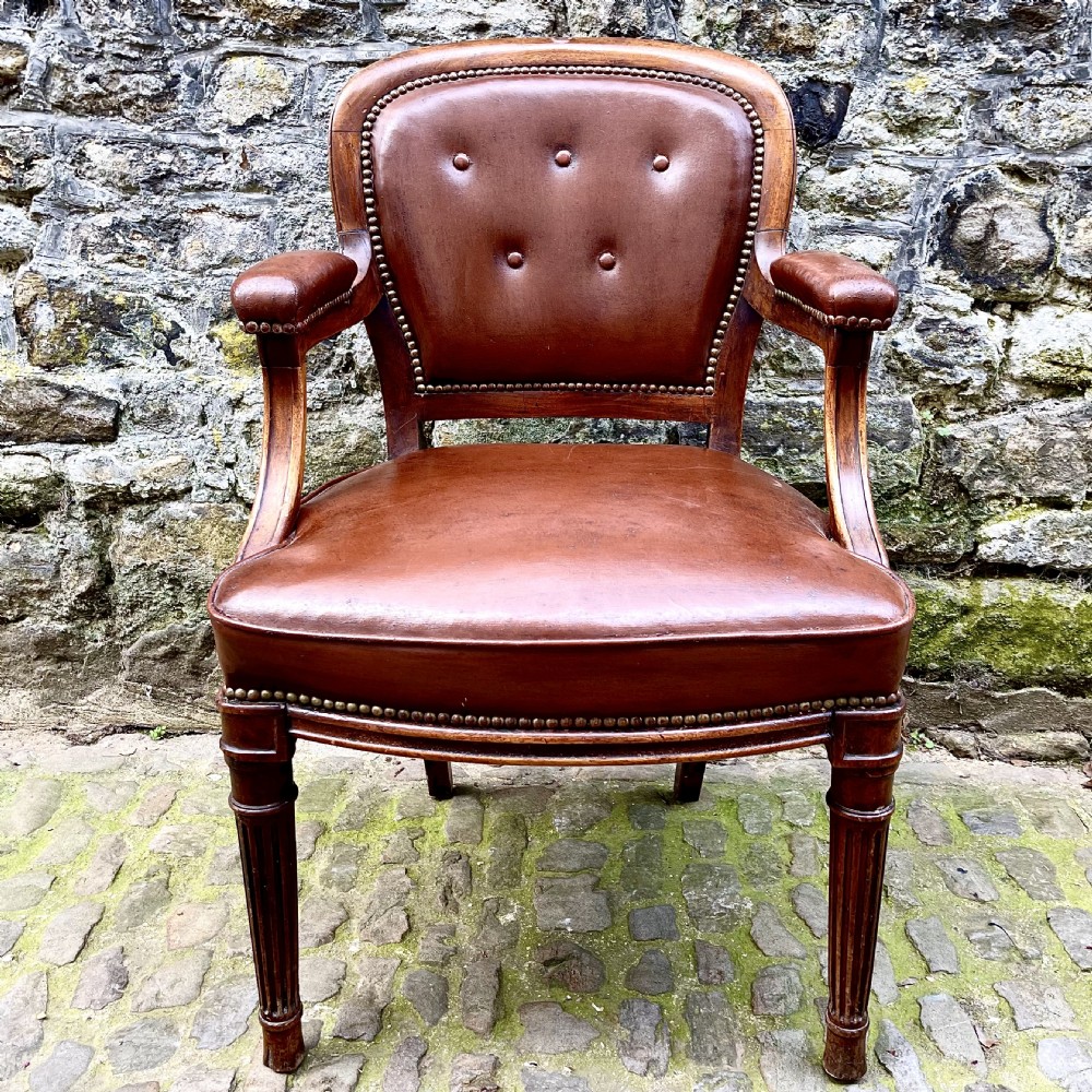 A mid Victorian mahogany desk chair