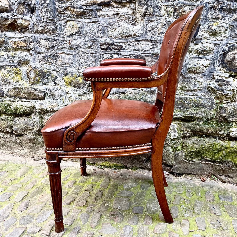 A mid Victorian mahogany desk chair View V