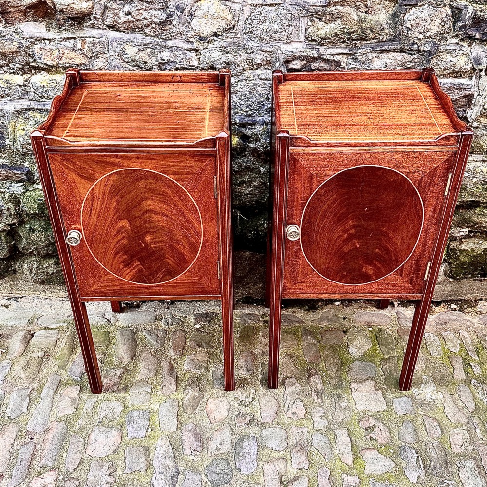 A pair of late 19th century bedside tables View III