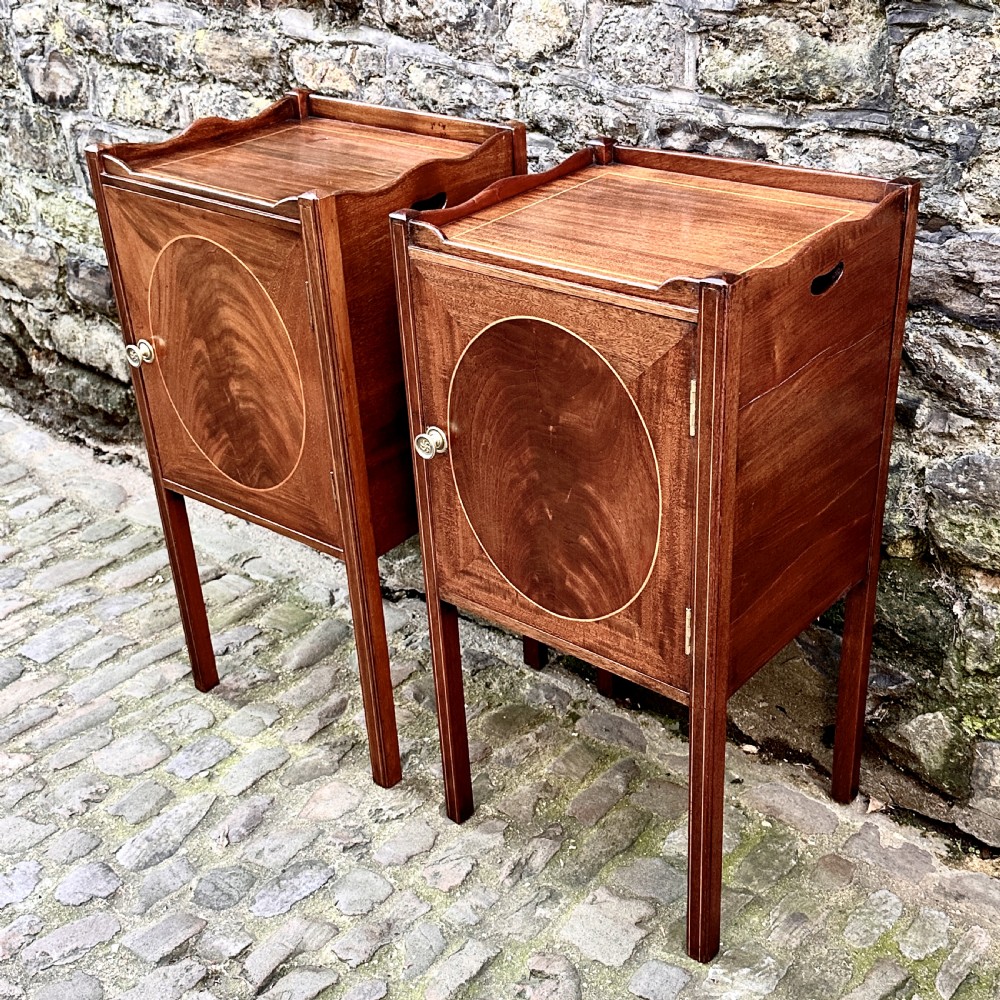 A pair of late 19th century bedside tables View IV