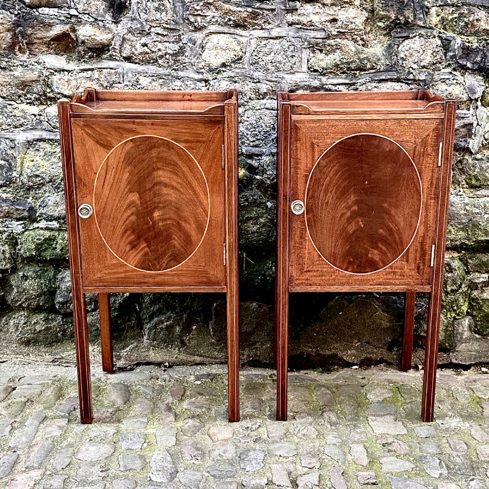 A pair of late 19th century bedside tables View IX