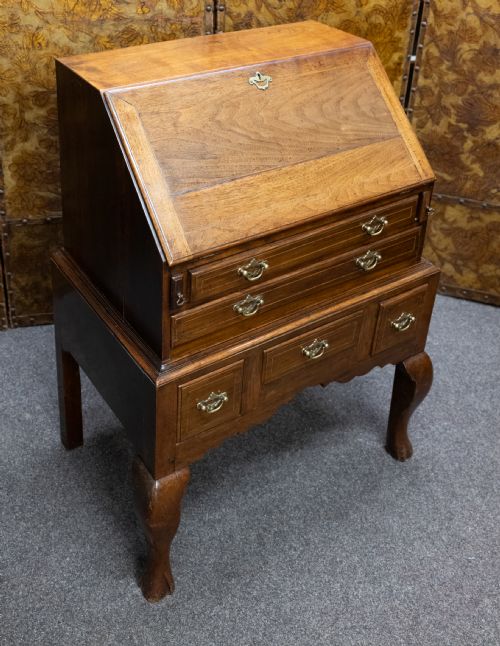 Small Solid Walnut Bureau