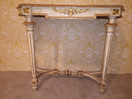 MID 19TH C PAINTED PINE CONSOLESIDE TABLE - ADDITIONAL PHOTO 2