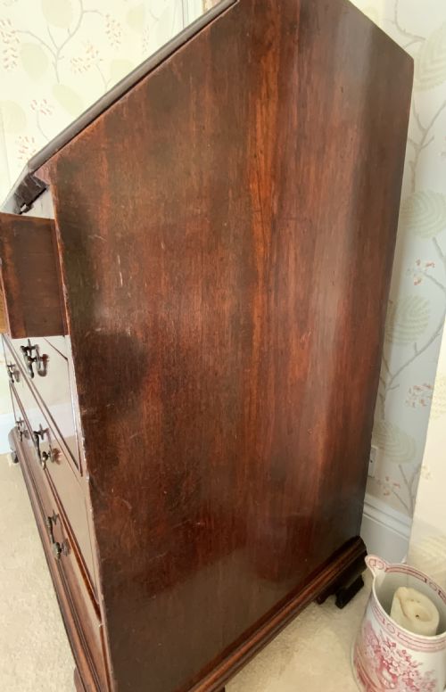 GEORGIAN MAHOGANY BUREAU - ADDITIONAL PHOTO 8