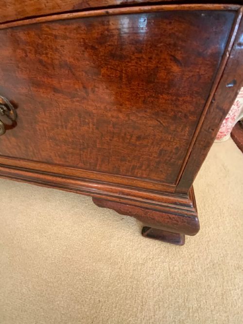 GEORGIAN MAHOGANY BUREAU - ADDITIONAL PHOTO 5