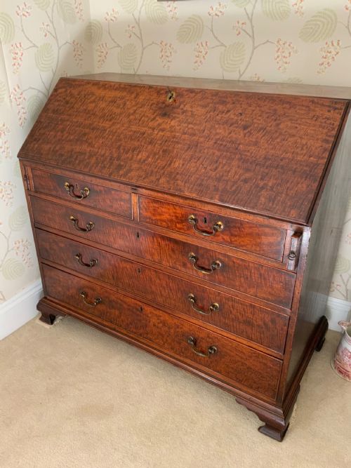 GEORGIAN MAHOGANY BUREAU - ADDITIONAL PHOTO 15