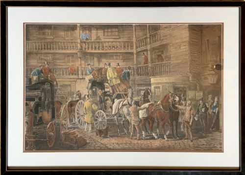a 19th century print - CATEGORY: ANTIQUE ART - DATED 1860