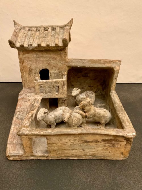 A Chinese Han Dynasty Pottery Farm