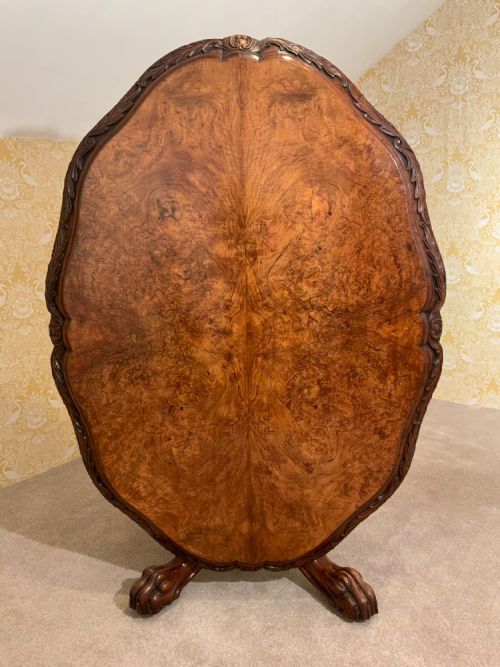 IRISH BURR WALNUT CENTRE TABLE - ADDITIONAL PHOTO 5