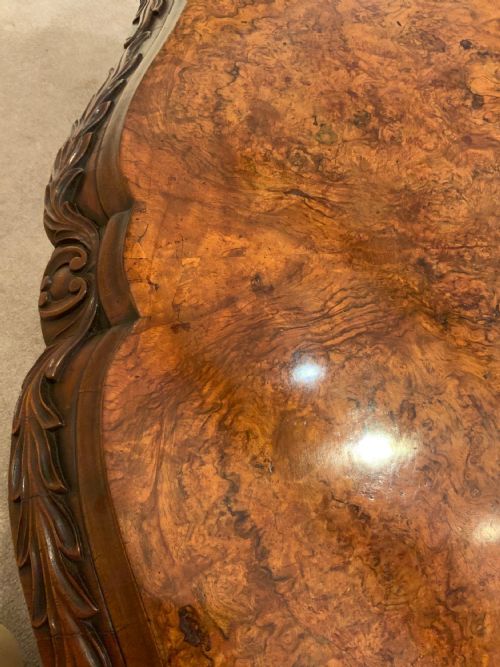 IRISH BURR WALNUT CENTRE TABLE - ADDITIONAL PHOTO 7