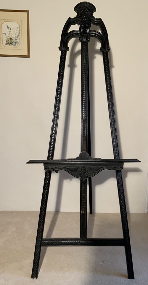 a victorian ebonised easel - CATEGORY: ANTIQUE MISCELLANEOUS - DATED VICTORIAN