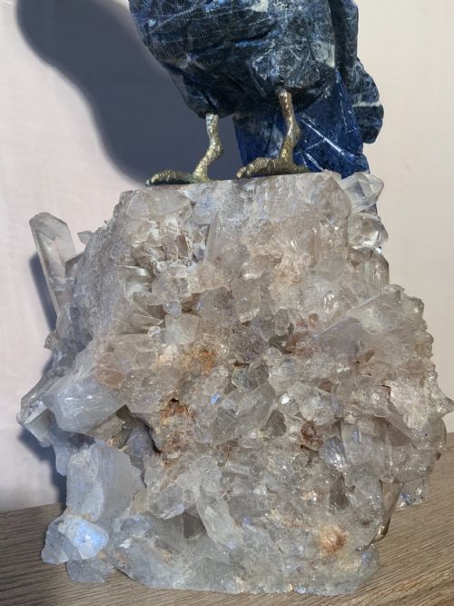 A CARVED STONE PARROT - ADDITIONAL PHOTO 3