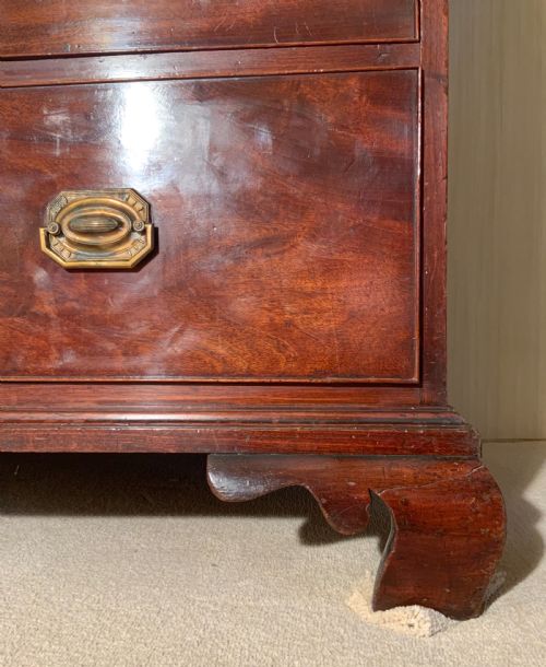 GEORGIAN MAHOGANY CHEST ON CHEST - ADDITIONAL PHOTO 4