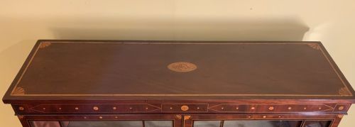 A GEORGIAN MAHOGANY GLAZED BOOKCASE - ADDITIONAL PHOTO 15