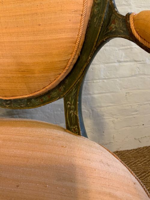 PAIR OF 19TH CENTURY PAINTED ARM CHAIRS - ADDITIONAL PHOTO 2