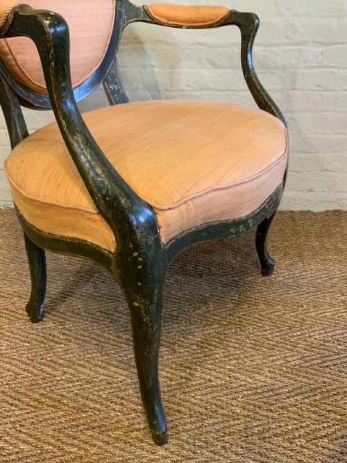 PAIR OF 19TH CENTURY PAINTED ARM CHAIRS - ADDITIONAL PHOTO 5