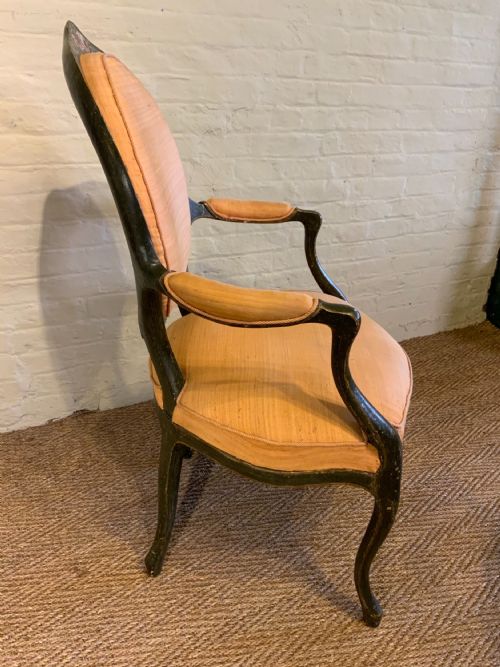PAIR OF 19TH CENTURY PAINTED ARM CHAIRS - ADDITIONAL PHOTO 6