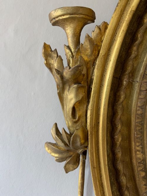 A REGENCY CONVEX MIRROR - ADDITIONAL PHOTO 1