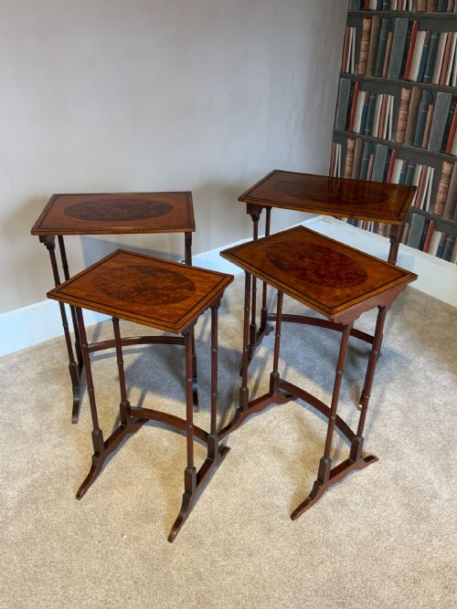 a quartetto nest of mahogany tables - CATEGORY: ANTIQUE TABLES - DATED 19TH CENTURY
