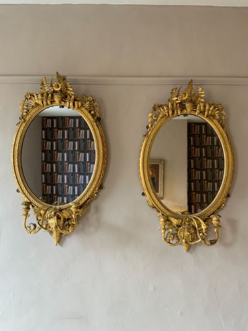 pair of 19th century gilt mirrors - CATEGORY: ANTIQUE MIRRORS - DATED VICTORIAN