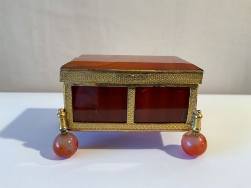 An Ormolu Mounted Agate Box