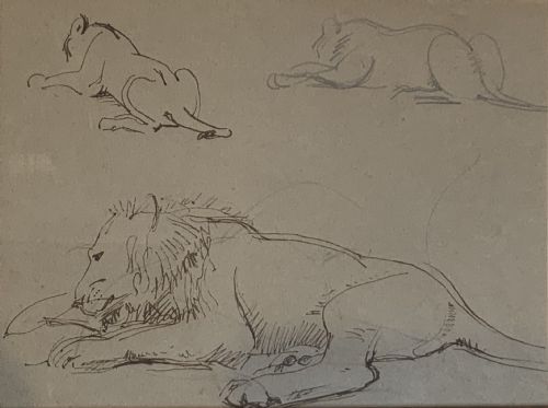COLLECTION OF SEVEN ANIMAL DRAWINGS - ADDITIONAL PHOTO 8