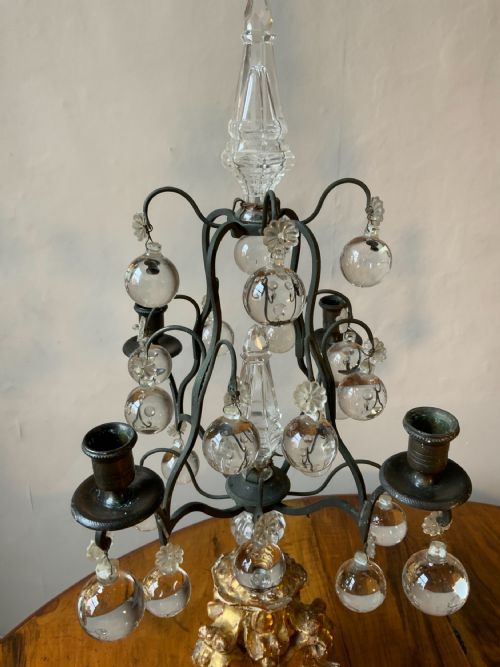 A PAIR OF 19TH CENTURY CANDELABRA - ADDITIONAL PHOTO 3