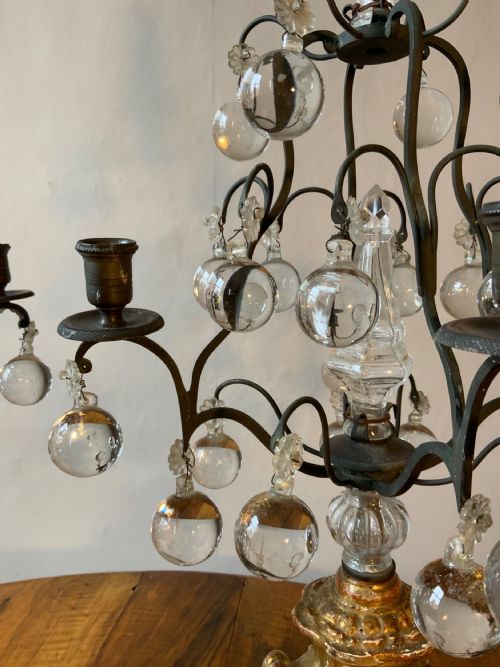 A PAIR OF 19TH CENTURY CANDELABRA - ADDITIONAL PHOTO 7