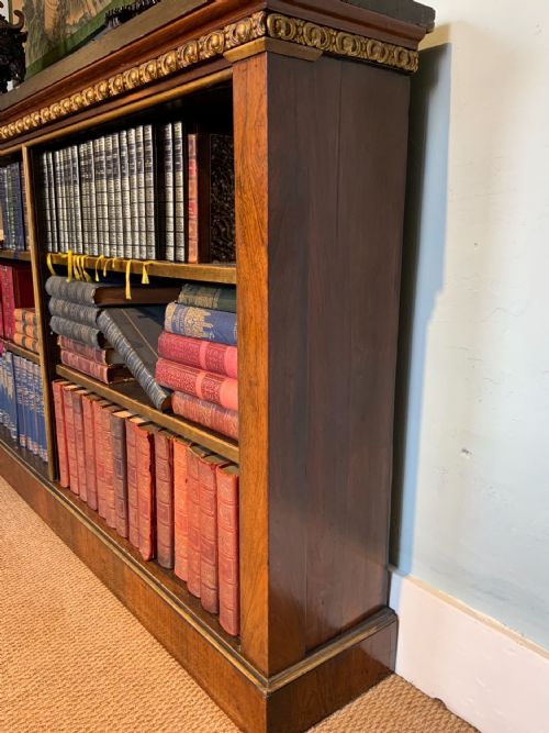 REGENCY ROSEWOOD OPEN BOOKCASE - ADDITIONAL PHOTO 6