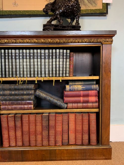 REGENCY ROSEWOOD OPEN BOOKCASE - ADDITIONAL PHOTO 5