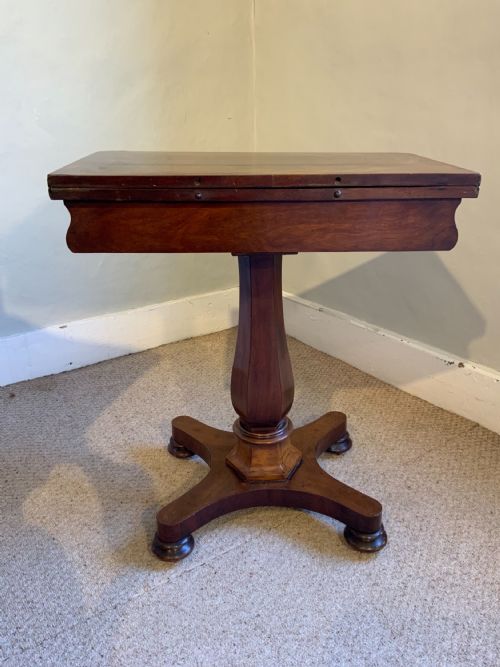 A SMALL PROPORTION MAHOGANY TEA TABLE - ADDITIONAL PHOTO 8