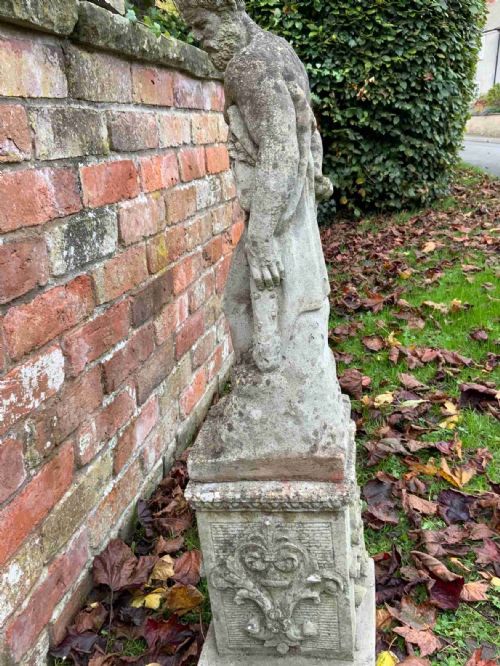 A STONE FIGURE OF HERCULES - ADDITIONAL PHOTO 8