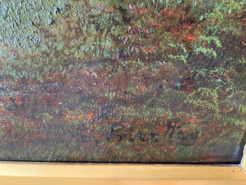 EXTENSIVE OIL PAINTING ON CANVAS - ADDITIONAL PHOTO 1