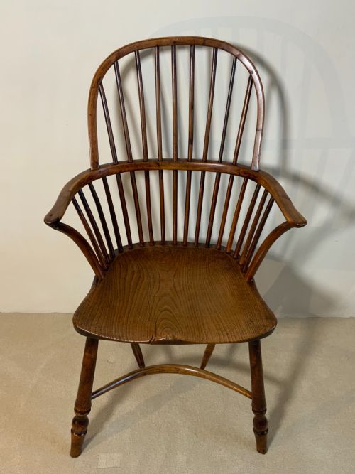 A PAIR OF THAMES VALLEY YEW TREE WINDSOR ARM CHAIRS - ADDITIONAL PHOTO 6