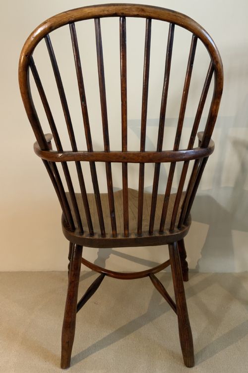 A PAIR OF THAMES VALLEY YEW TREE WINDSOR ARM CHAIRS - ADDITIONAL PHOTO 8