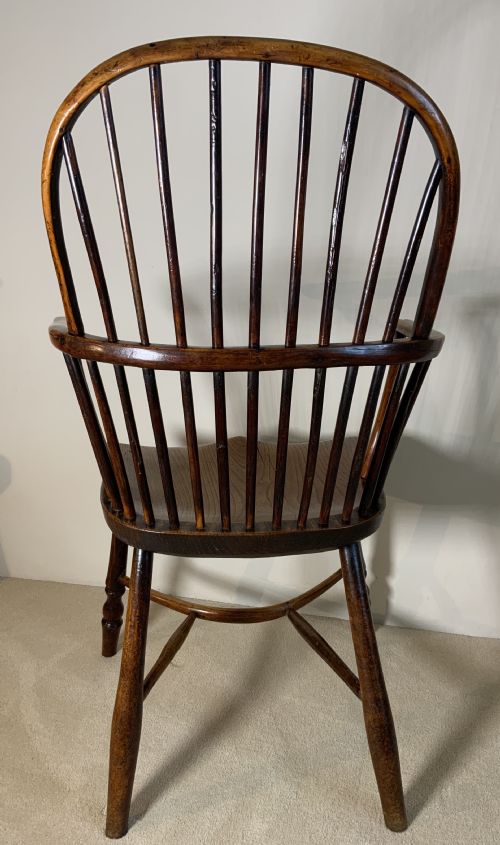 A PAIR OF THAMES VALLEY YEW TREE WINDSOR ARM CHAIRS - ADDITIONAL PHOTO 12