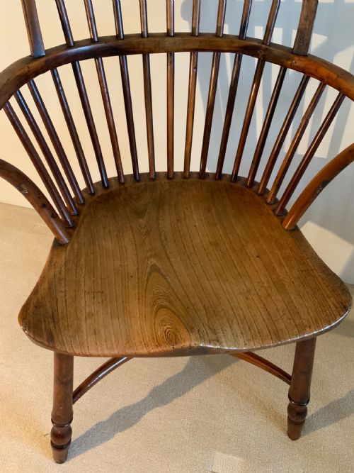 A PAIR OF THAMES VALLEY YEW TREE WINDSOR ARM CHAIRS - ADDITIONAL PHOTO 3