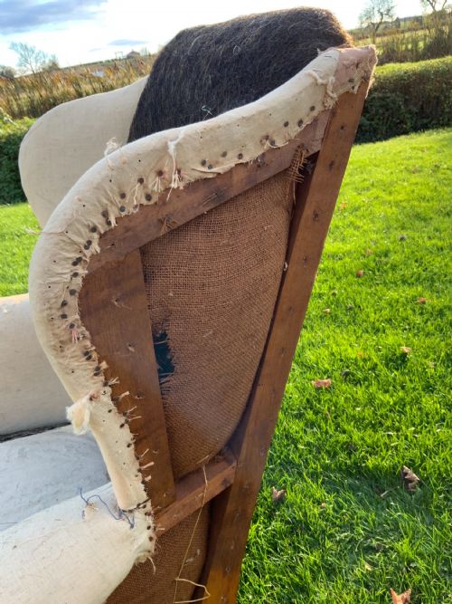 19TH CENTURY WINGBACK ARMCHAIR - ADDITIONAL PHOTO 7