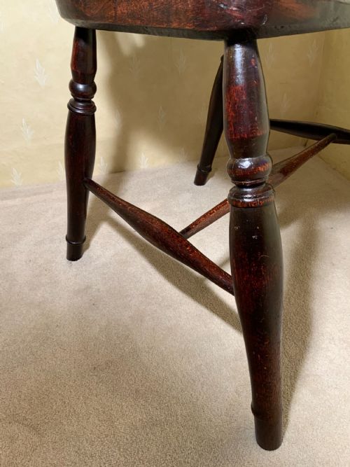A 19TH CENTURY WINDSOR CHAIR - ADDITIONAL PHOTO 6