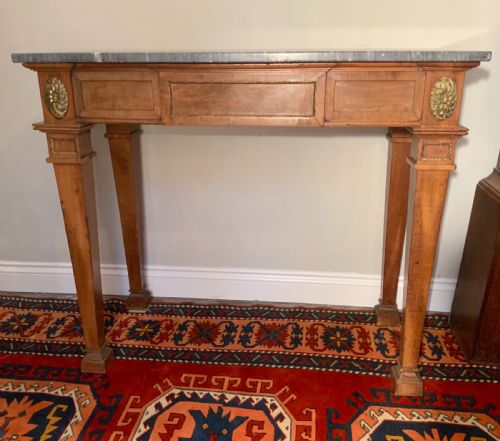 mahogany and marble console table - CATEGORY: ANTIQUE TABLES - DATED 19TH CENTURY