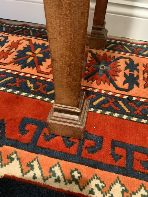 MAHOGANY AND MARBLE CONSOLE TABLE - ADDITIONAL PHOTO 8