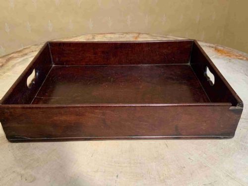 georgian mahogany tray - CATEGORY: ANTIQUE MISCELLANEOUS - DATED 18TH CENTURY