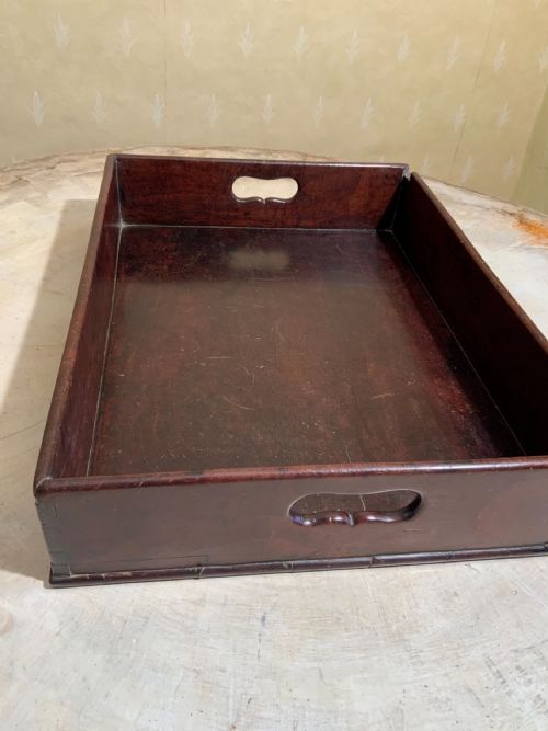 GEORGIAN MAHOGANY TRAY - ADDITIONAL PHOTO 1