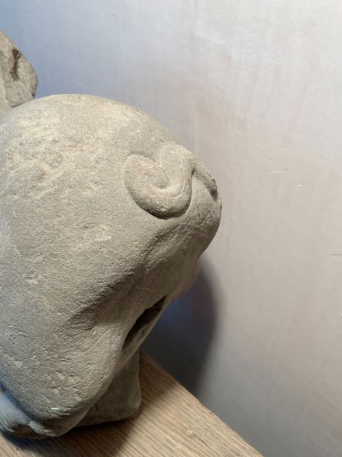 CHINESE CARVED STONE DEER TANG DYNASTY - ADDITIONAL PHOTO 2