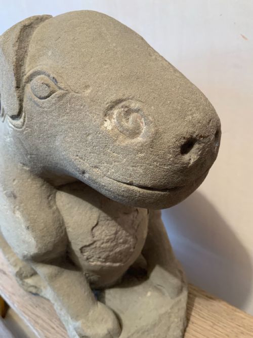 CHINESE CARVED STONE DEER TANG DYNASTY - ADDITIONAL PHOTO 5