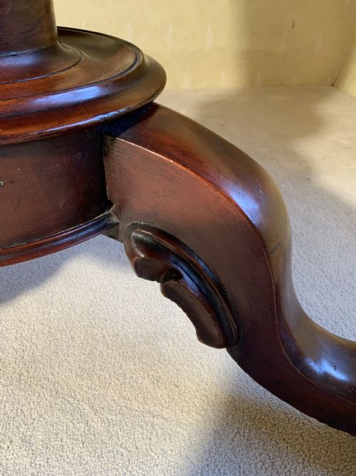 MAHOGANY CENTRE DINING TABLE - ADDITIONAL PHOTO 5