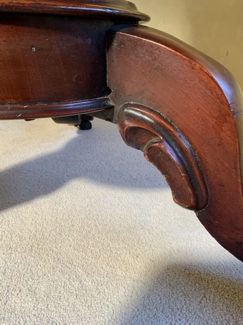 MAHOGANY CENTRE DINING TABLE - ADDITIONAL PHOTO 6