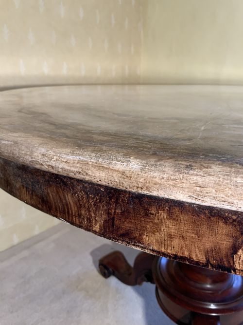 MAHOGANY CENTRE DINING TABLE - ADDITIONAL PHOTO 8
