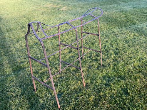 19TH CENTURY IRON SADDLE HORSE - ADDITIONAL PHOTO 4